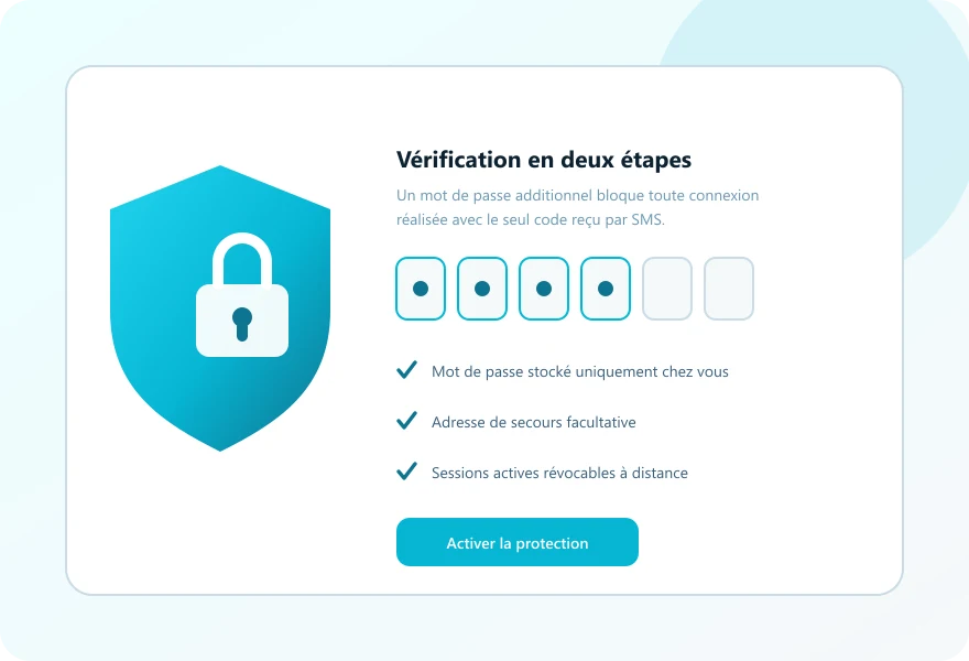Telegram verifica in due passaggi password aggiuntiva
